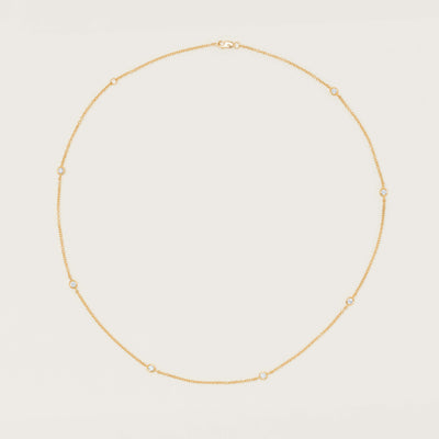 18ct Yellow Gold .50ct Diamond Natalia Chain Necklace - Necklace - Walker & Hall