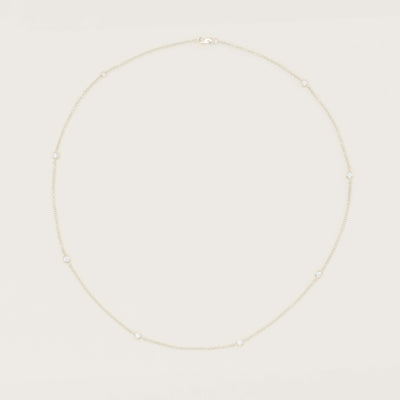 18ct White Gold .50ct Diamond Natalia Chain Necklace - Necklace - Walker & Hall