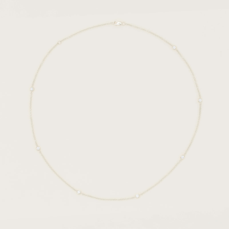 18ct White Gold .50ct Diamond Natalia Chain Necklace - Necklace - Walker & Hall