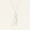 Deja Vu 18ct White Gold .51ct Diamond Abstract Pendant - Necklace - Walker & Hall