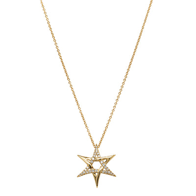 18ct Yellow Gold Astra Star Necklace - Necklace - Walker & Hall