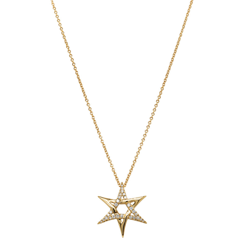 18ct Yellow Gold Astra Star Necklace - Necklace - Walker & Hall