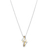 18ct Yellow & White Gold Diamond Pendant - Necklace - Walker & Hall