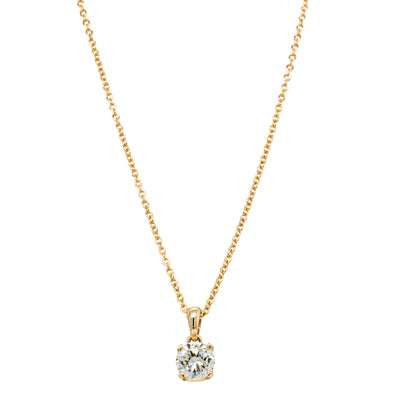 18ct Yellow Gold .71ct Reclaimed Diamond Blossom Pendant