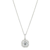 18ct White Gold 2.09ct Reclaimed Asscher Diamond Isla Pendant