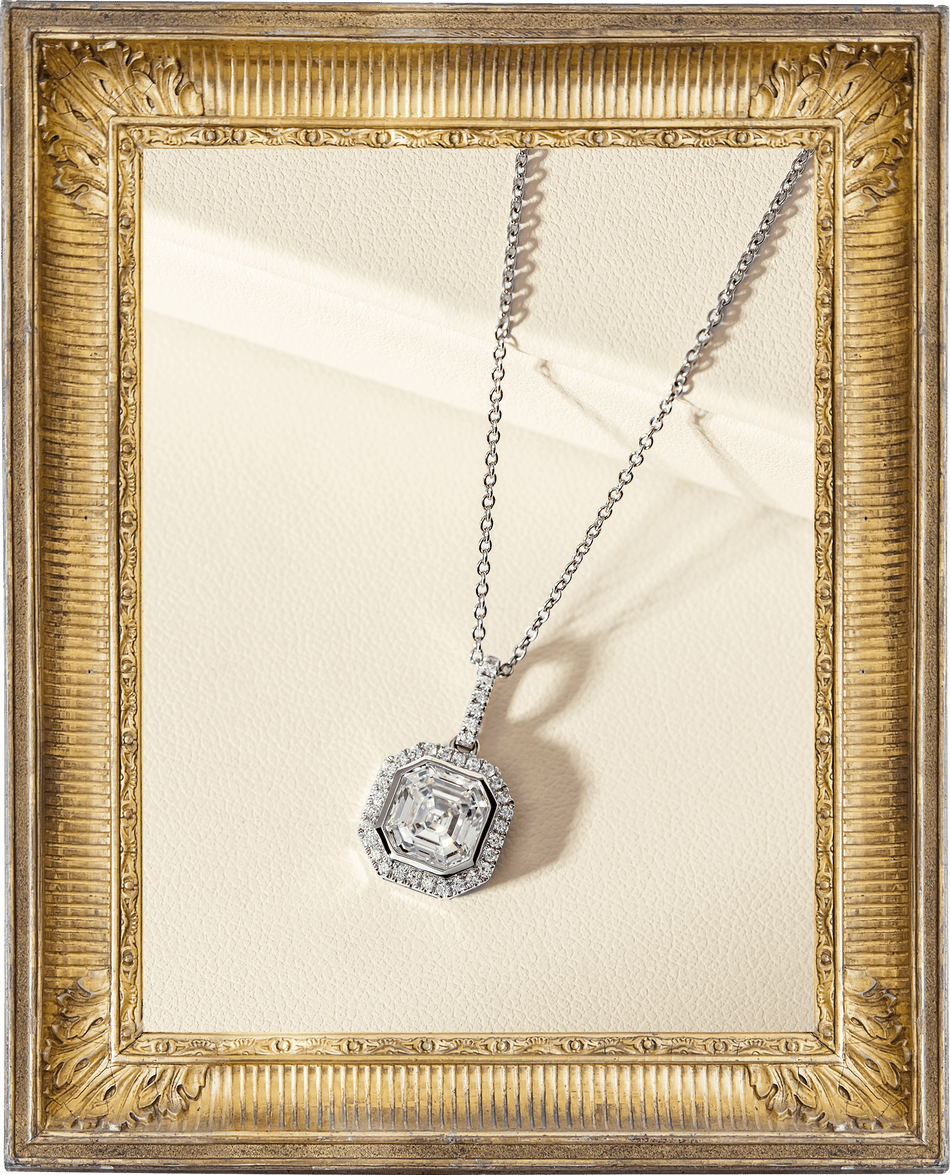 Asscher Diamond Isla Pendant