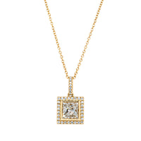 18ct Yellow Gold 1.52ct Reclaimed Diamond Pendant