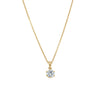 18ct Yellow Gold .50ct Diamond Lily Pendant