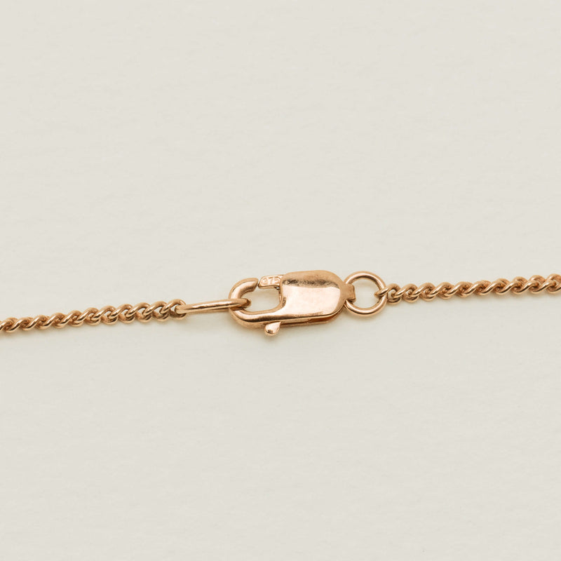 Vintage 9ct Rose Gold .20ct Diamond Heart Pendant - Necklace - Walker & Hall