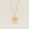 Vintage 9ct Rose Gold .20ct Diamond Heart Pendant - Necklace - Walker & Hall