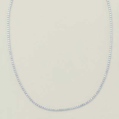 18ct White Gold 6.31ct Diamond Panorama Necklace - Necklace - Walker & Hall