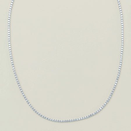 18ct White Gold 6.31ct Diamond Panorama Necklace - Necklace - Walker & Hall
