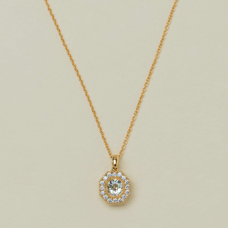 18ct Yellow Gold .62ct Diamond Daisy Pendant - Necklace - Walker & Hall