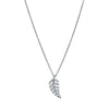 9ct White Gold Diamond Fern Pendant - Earrings - Walker & Hall