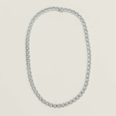 Deja Vu 18ct White Gold 5.00ct Diamond Link Necklace - Necklace - Walker & Hall