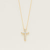 Deja Vu 18ct Yellow Gold .50ct Diamond Cross Pendant - Necklace - Walker & Hall