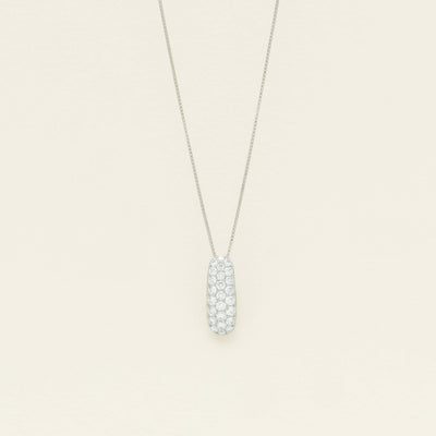 Deja Vu Platinum 1.00ct Diamond Pave Pendant - Necklace - Walker & Hall
