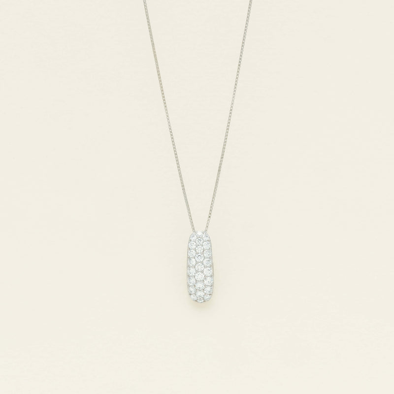 Deja Vu Platinum 1.00ct Diamond Pave Pendant - Necklace - Walker & Hall