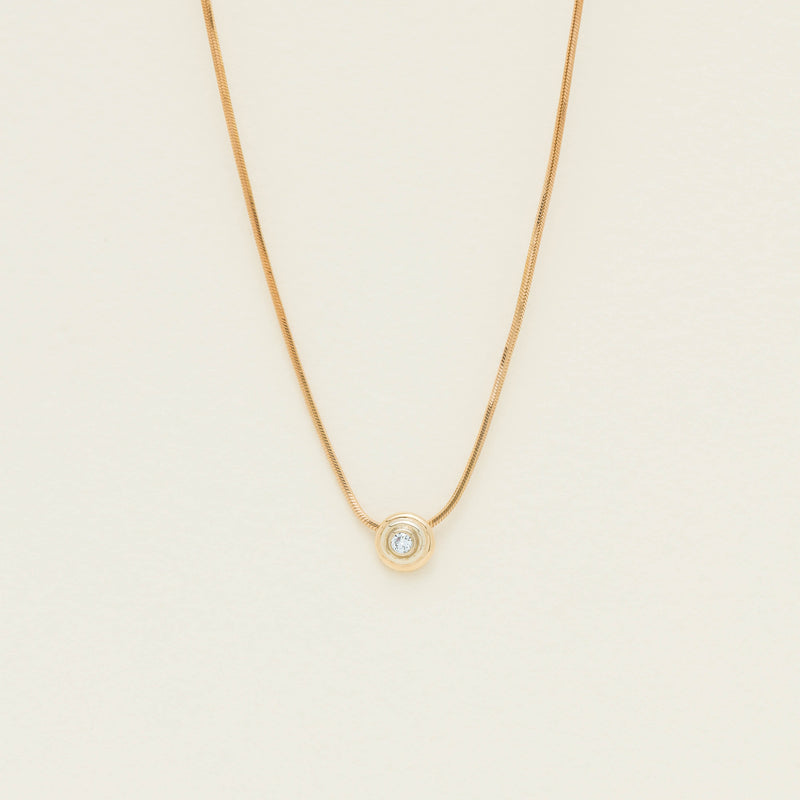 Deja Vu 9ct Rose Gold .10ct Diamond Pendant - Necklace - Walker & Hall