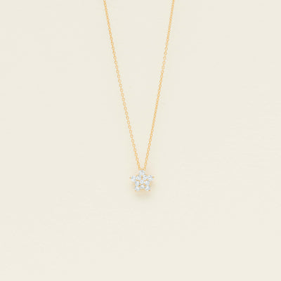 18ct Yellow Gold Diamond Electra Star Pendant - Necklace - Walker & Hall
