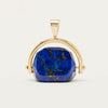 9ct Yellow Gold Lapis Spinner Pendant - Necklace - Walker & Hall