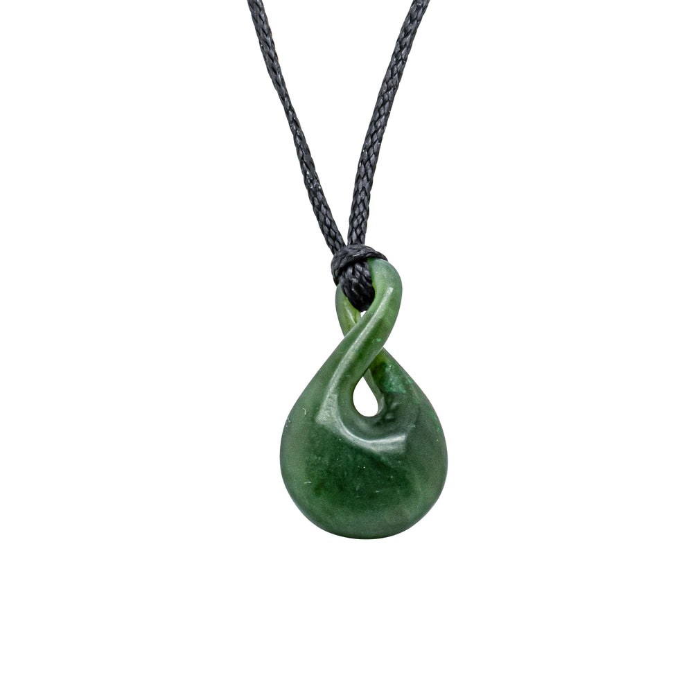 NZ Greenstone Twist Pendant