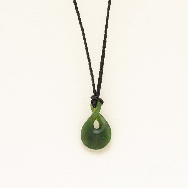 NZ Greenstone Twist Pendant - Necklace - Walker & Hall