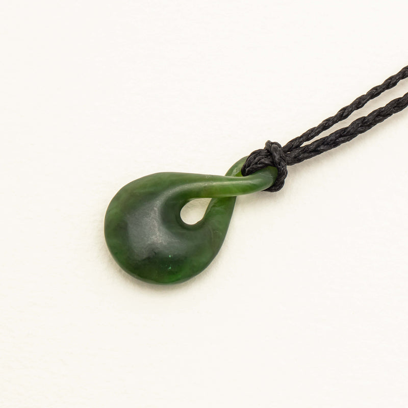 NZ Greenstone Twist Pendant - Necklace - Walker & Hall