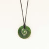 NZ Greenstone Koru Pendant - Necklace - Walker & Hall