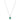 18ct White Gold .57ct Emerald & Diamond Pendant - Necklace - Walker & Hall