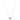 18ct White Gold .85ct Sapphire Natalia Pendant - Necklace - Walker & Hall