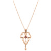 Vintage 9ct Rose Gold Leaf Pendant-Necklace-Walker & Hall