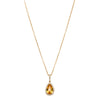 18ct Yellow Gold 2.02ct Golden Sapphire & Diamond Sierra Pendant - Necklace - Walker & Hall