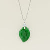 Deja Vu 18ct White Gold Fei Cui Jade Pendant - Necklace - Walker & Hall