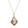 Deja Vu 8ct Yellow Gold Cameo Pendant - Necklace - Walker & Hall