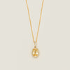 18ct Yellow Gold 2.07ct Yellow Sapphire & Diamond Sierra Pendant - Necklace - Walker & Hall