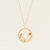 Deja Vu 9ct Rose Gold Citrine & Seed Pearl Pendant - Necklace - Walker & Hall