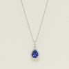 18ct White Gold 2.07ct Tanzanite Diamond Sierra Pendant