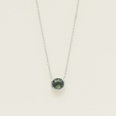 18ct White Gold 2.37ct Green Sapphire Natalia Pendant