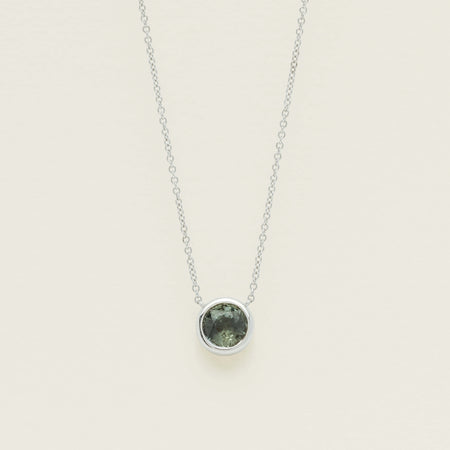 18ct White Gold 2.37ct Green Sapphire Natalia Pendant