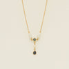 Deja Vu 18ct Yellow Gold Sapphire & Pearl Necklace