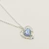 Vintage Sterling Silver Pāua Heart Pendant - Pendant - Walker & Hall