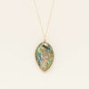 Vintage 9ct Rose Gold NZ Paua Set Pendant - Necklace - Walker & Hall