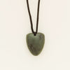 NZ Greenstone Tooth Pendant on Black Cord - Necklace - Walker & Hall