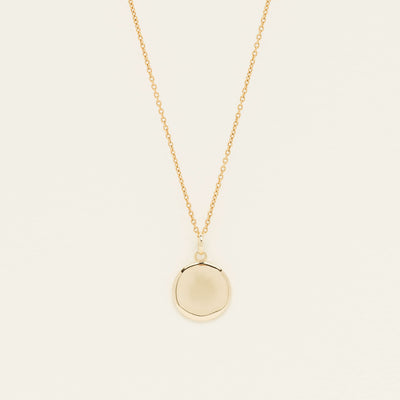 9ct Yellow Gold Pebble Pendant - Necklace - Walker & Hall