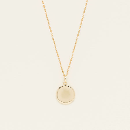 9ct Yellow Gold Pebble Pendant - Necklace - Walker & Hall