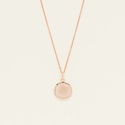 9ct Rose Gold Pebble Pendant - Necklace - Walker & Hall