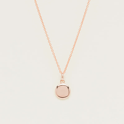 9ct Rose Gold Mini Pebble Pendant - Necklace - Walker & Hall