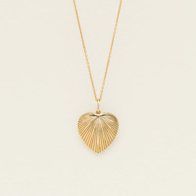 9ct Yellow Gold Guiding Light Heart Locket - Necklace - Walker & Hall