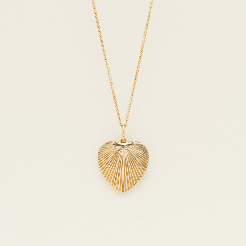9ct Yellow Gold Guiding Light Heart Locket - Necklace - Walker & Hall